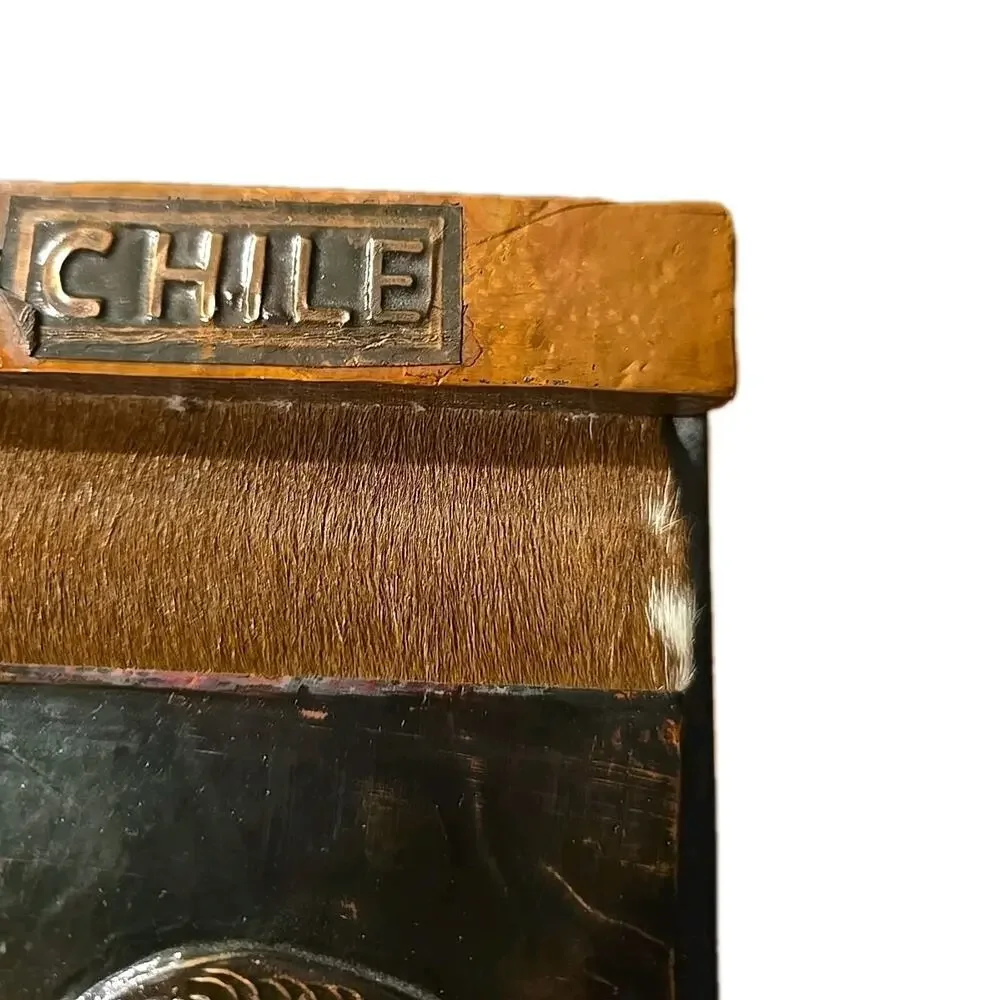 Vintage MCM Antique Metal Embossed Farm‎ Rice Harvest Chile Notebook Journals